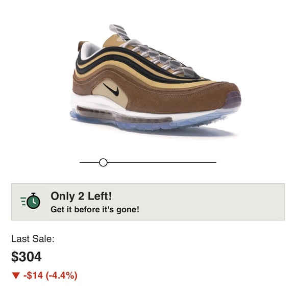 🚨 Nike Air Max 97 Ale Brown Size 12 - Picture 4 of 4